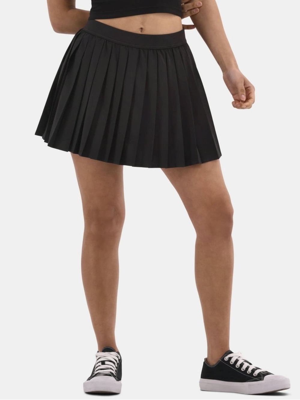 No Boundaries Black Pleated Tennis Skort, Size XS (0-2)